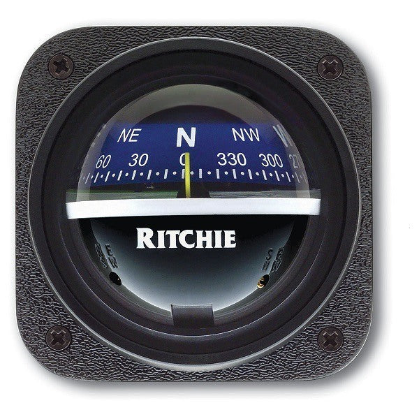 Ritchie Compass Explorer, Bulkhead, Black, Blue dial