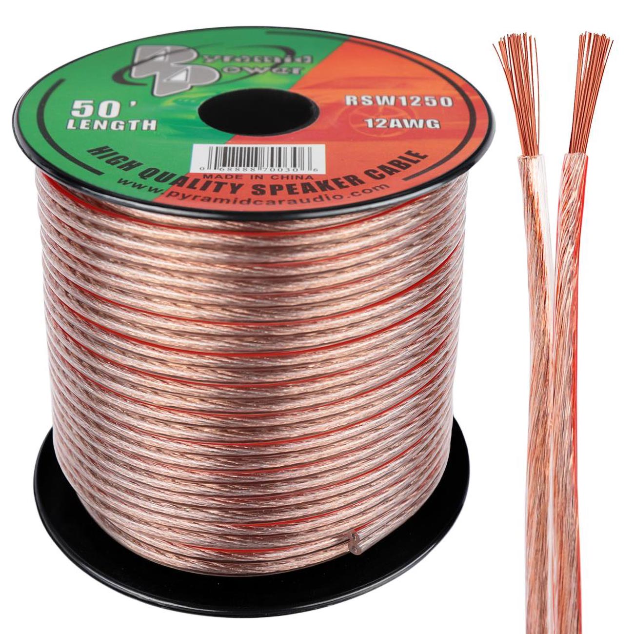 SPEAKER WIRE PYRAMID 12 GA. 50 FT.