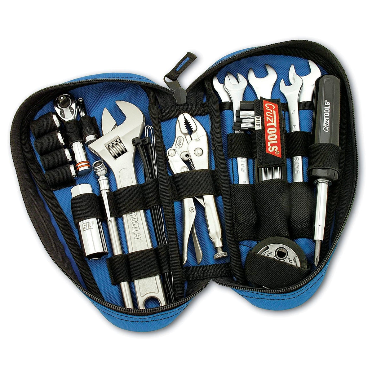 Cruz Tools RoadTechΓäó Teardrop Tool Kit for Harley-Davidson Motorcycles (33 Piece)