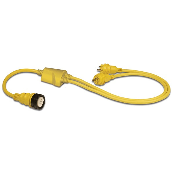 Marinco Y"-(1)50A 125-250 Fem To(2)30 Male