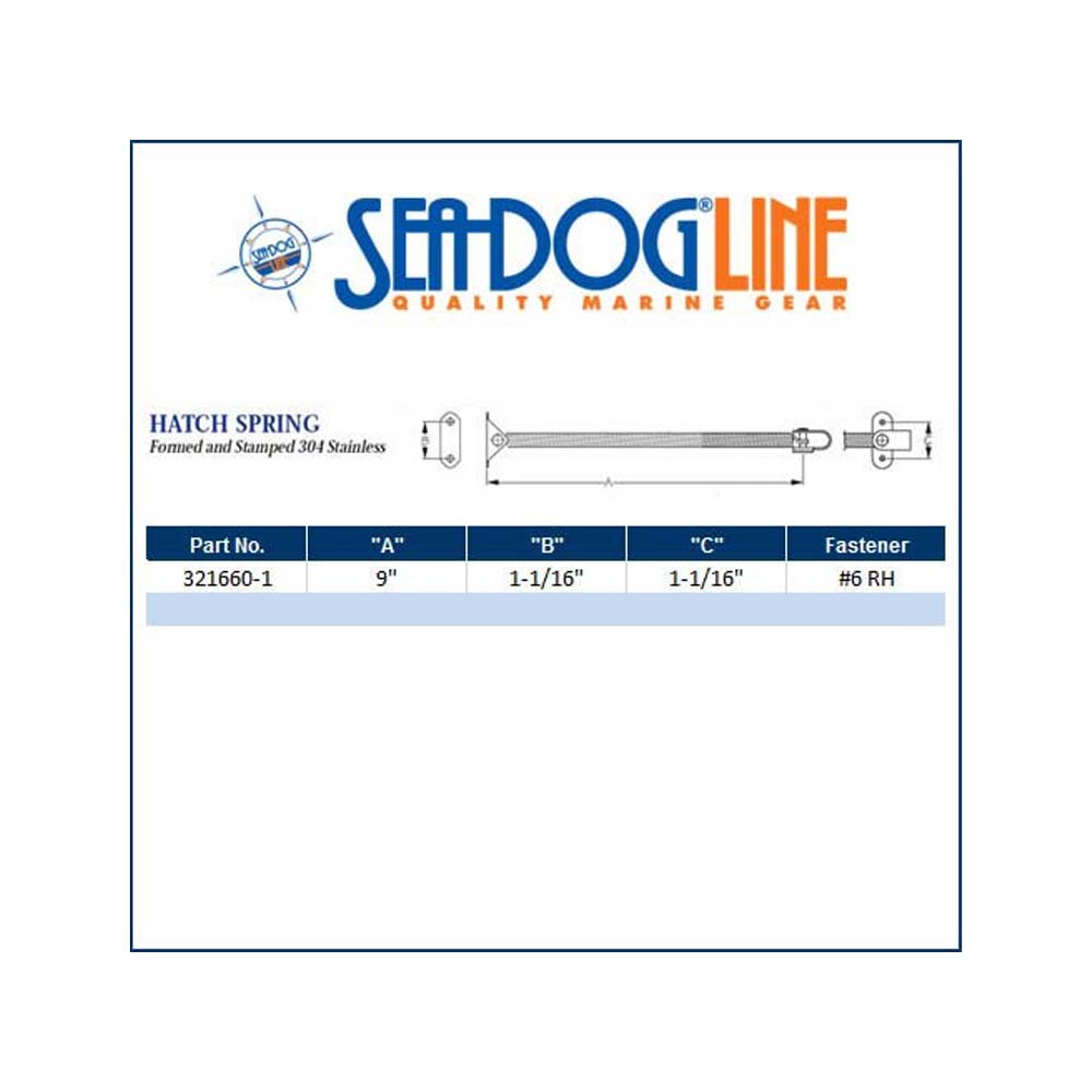 Sea Dog Marine S.S. Hatch Spring 9