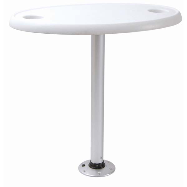 Springfield Marine Table Package - Oval 18"X30"White