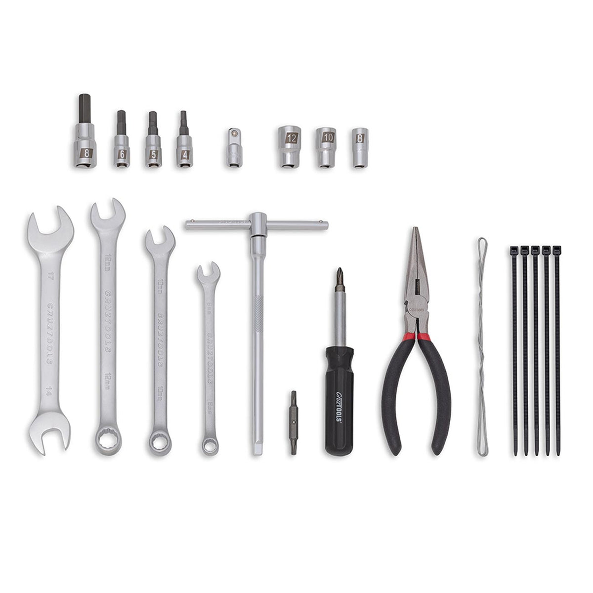 Cruz Tools SwitchbackΓäó Dirt Bike Tool Kit for Honda Yamaha Kawasaki Suzuki (22 Piece)