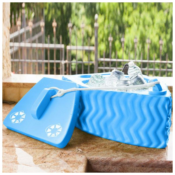 Texas Recreation SS Goodlife Floating Kooler - Bahama Blue