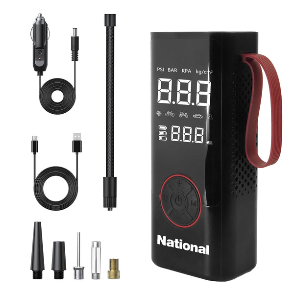 National NA-700PAC NA-700PAC Road Force 150-PSI Portable Air Compressor and 6,000-mAh Power Bank with Digital Display, L