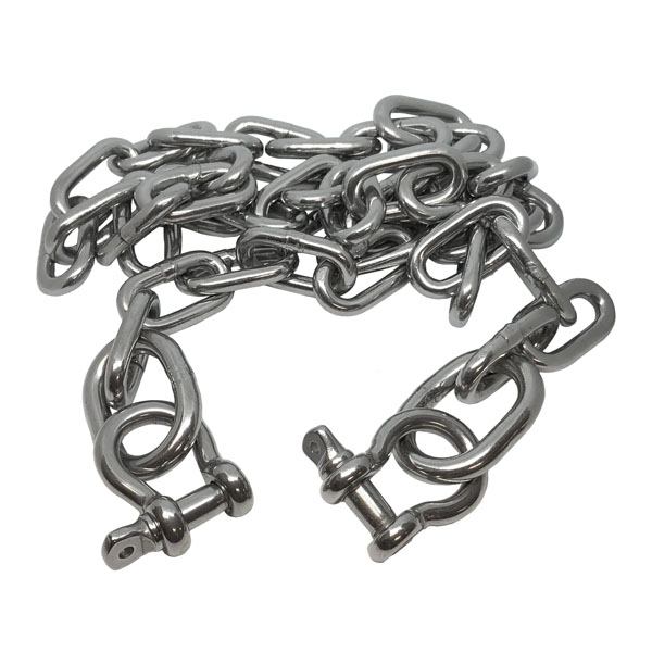 Gen3 Marine SS316 Anchor Chain 1/4"x4' with two 5/16" shackle