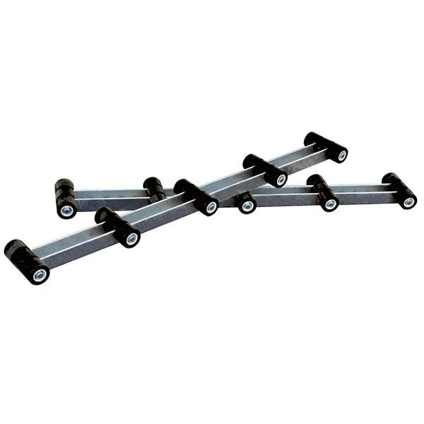 Tie Down Engineering Roller Bunks 5'   Galv. Finish  Black Rollers (Pair)