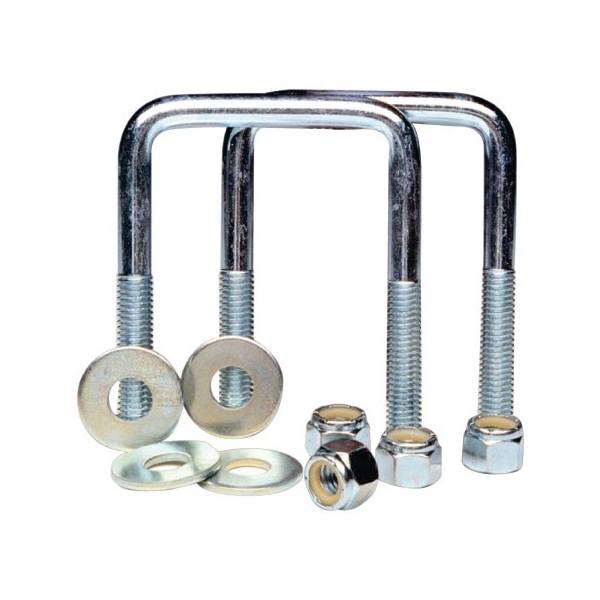 Tie Down Engineering U-Bolts  Square  3/8" X 3-1/8" X 4" Length (Pair)