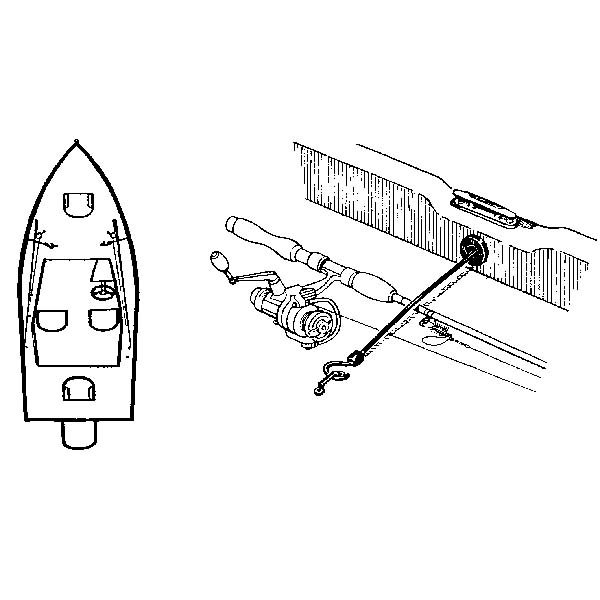 T-H Marine Rod Strap Gunwale Mt. 12