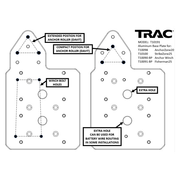 Trac Outdoor Winch Mt Plate-Anchor & Strike Zone