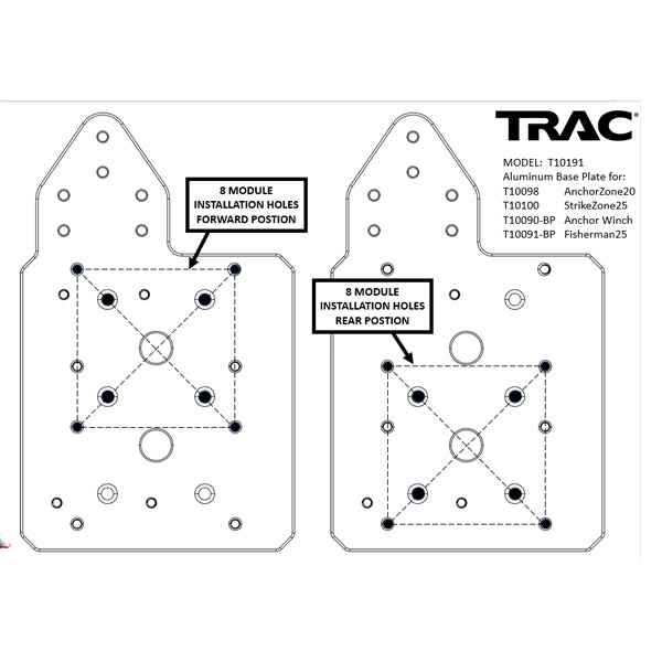 Trac Outdoor Winch Mt Plate-Anchor & Strike Zone