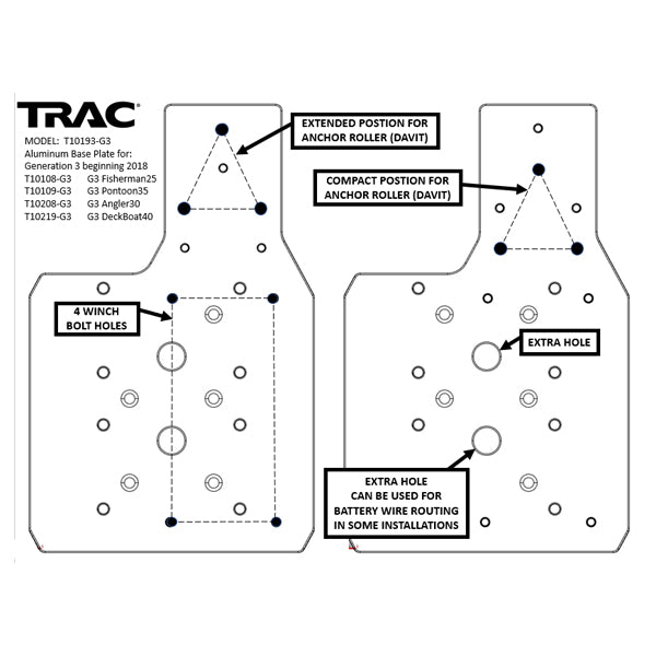 Trac Outdoor Winch Mounting Plate-G3