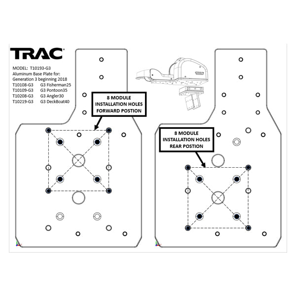 Trac Outdoor Winch Mounting Plate-G3