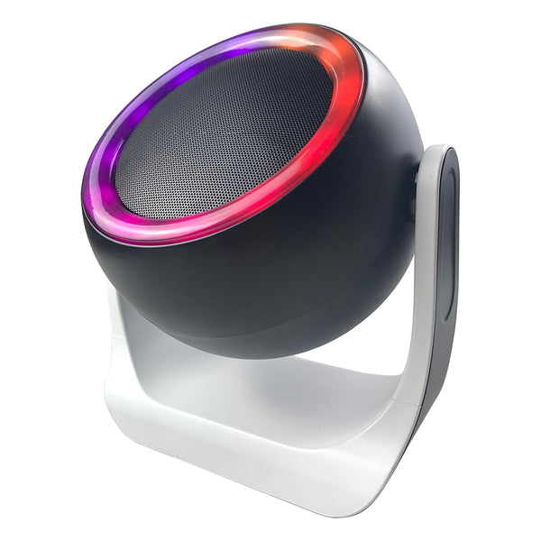 RCA Beat-3 10-Watt BEAT-3 Micro Boom Portable Bluetooth Flame Mini Speaker with TWS, RGB Lights, USB/microSD Card, FM Ra