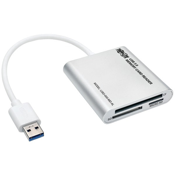 Tripp Lite by Eaton U352-000-MD-AL SuperSpeed USB 3.0 Multi-Drive Memory Card Reader/Writer, Aluminum Case, U352-000-MD-AL
