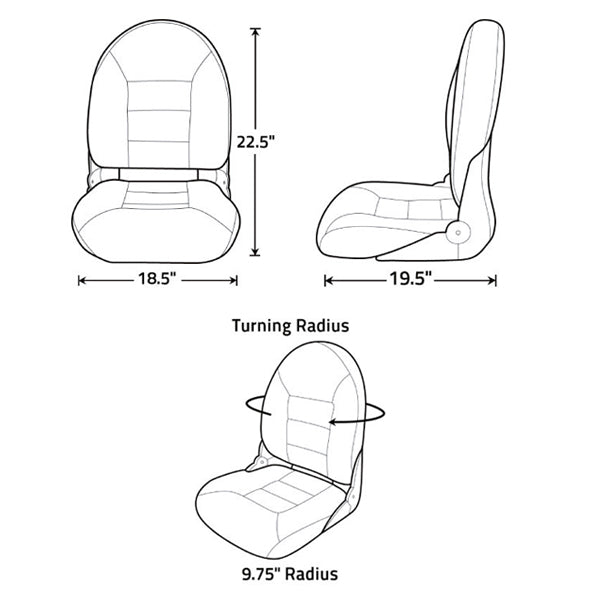 Tempress Navistyle Hi Back-White