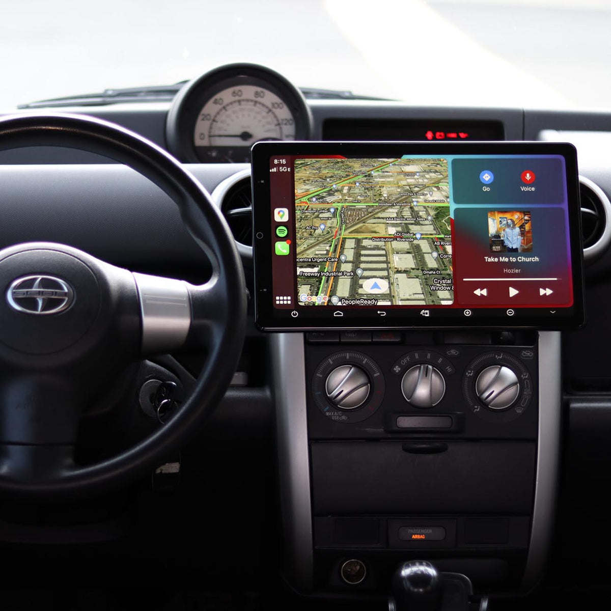 Linkswell 13.3" Double Din Floating Swivel Mechless Receiver Android Operation Radio BT/USB/Phonelin