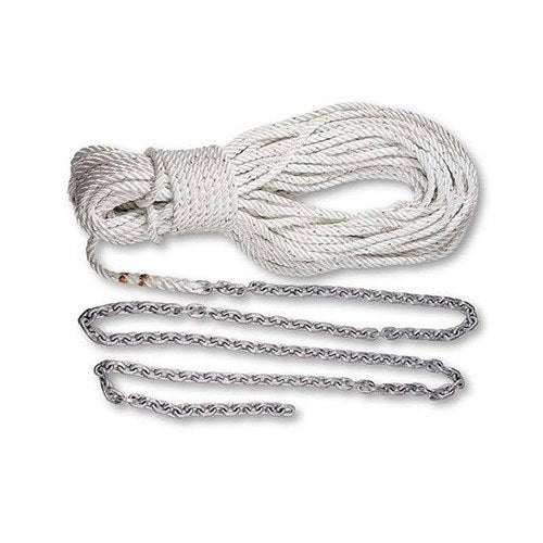 Lewmar Marine Anchor Line 9/16" X 200' W 20' 5/16" G4 Chain 3/8" Shackle