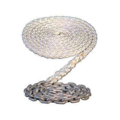 Maxwell Windlass 1/2"X150' Anchor Line W/6'-1/4" Chain 8 Plait