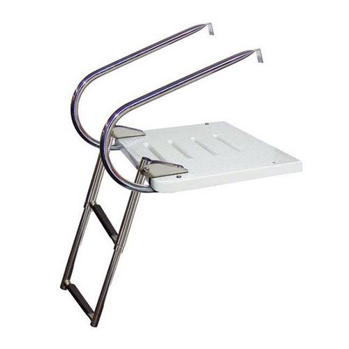 JIF Marine I-O Swim Platform W/ 2 Step Over Platform Ladder