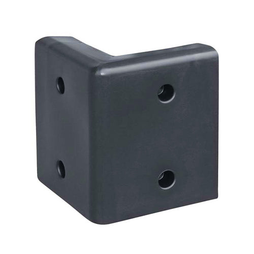 JIF Marine Dock Corner Bumper 10X10" Black