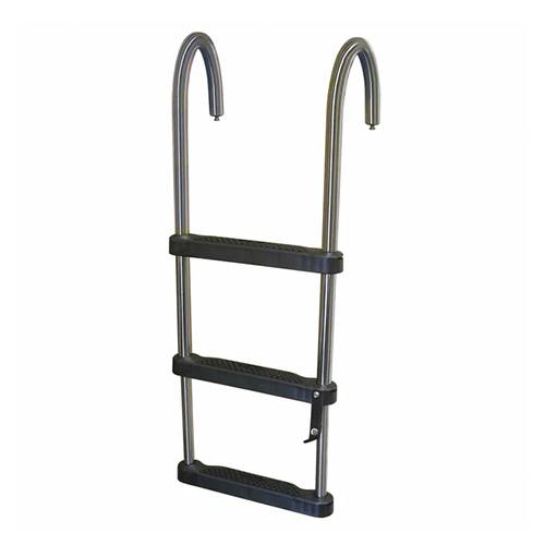 JIF Marine 3-Step Removable Telescoping Pontoon Ladder