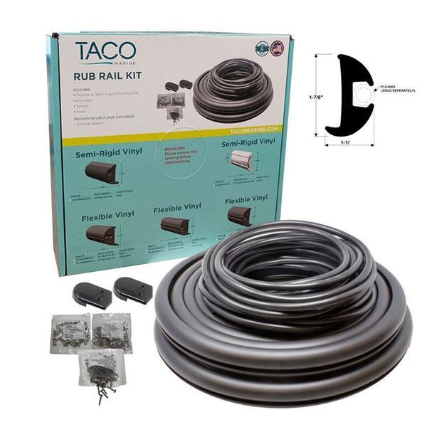 Taco Marine Rub Rail Kit 7/8 X 70' Blk/Blk
