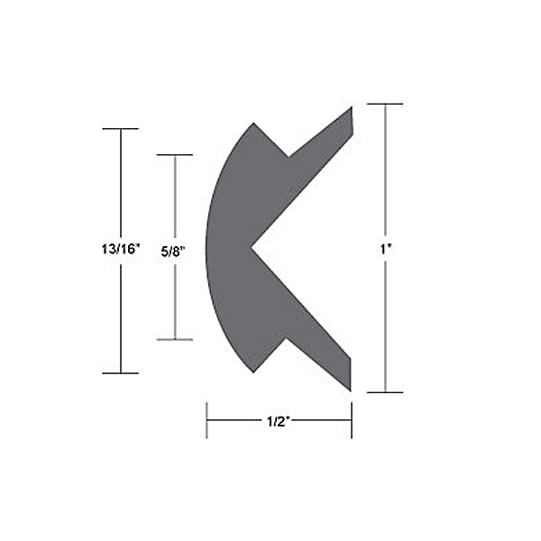 Taco Marine Rub Rail Insert Black 1" X 50'