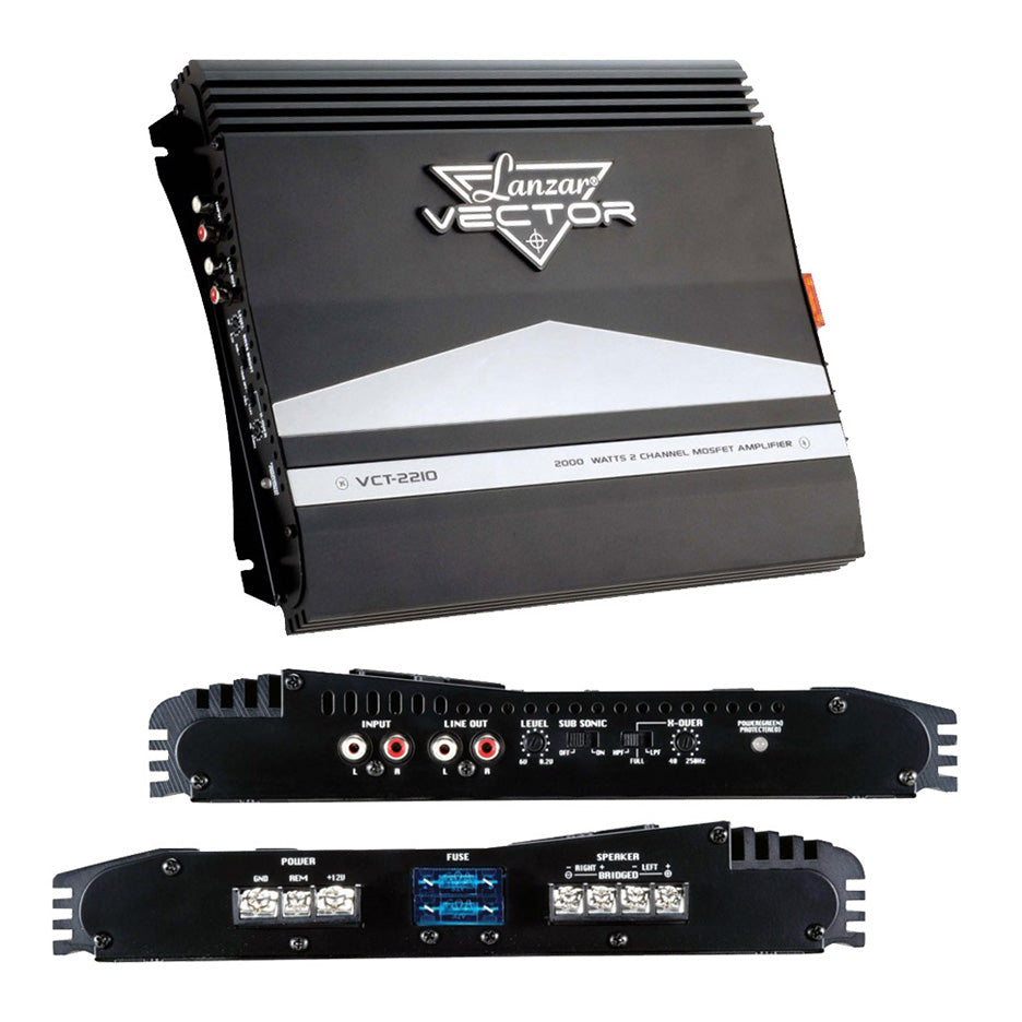 Lanzar 2000W 2 Channel High Power Mosfet Amplifier