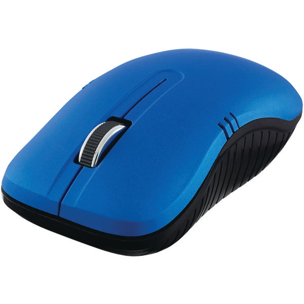 Verbatim 99766 Commuter Series Cordless Optical Computer Mouse, 3 Buttons, 2.4 GHz (Matte Blue)