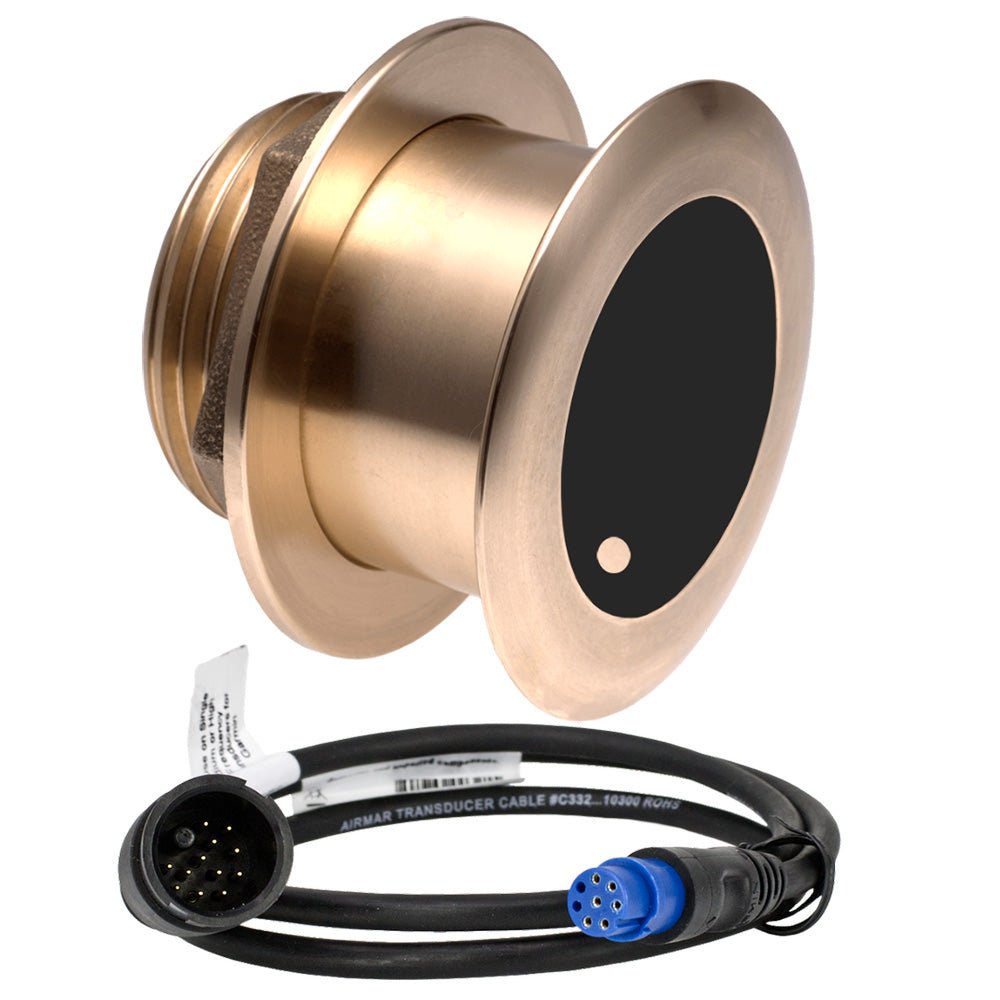 Airmar B175MW Med Ultra Wide 1kW, 20° Chirp Thru - Hull Transducer f/8 - Pin Garmin - Clinch River Fishing USA