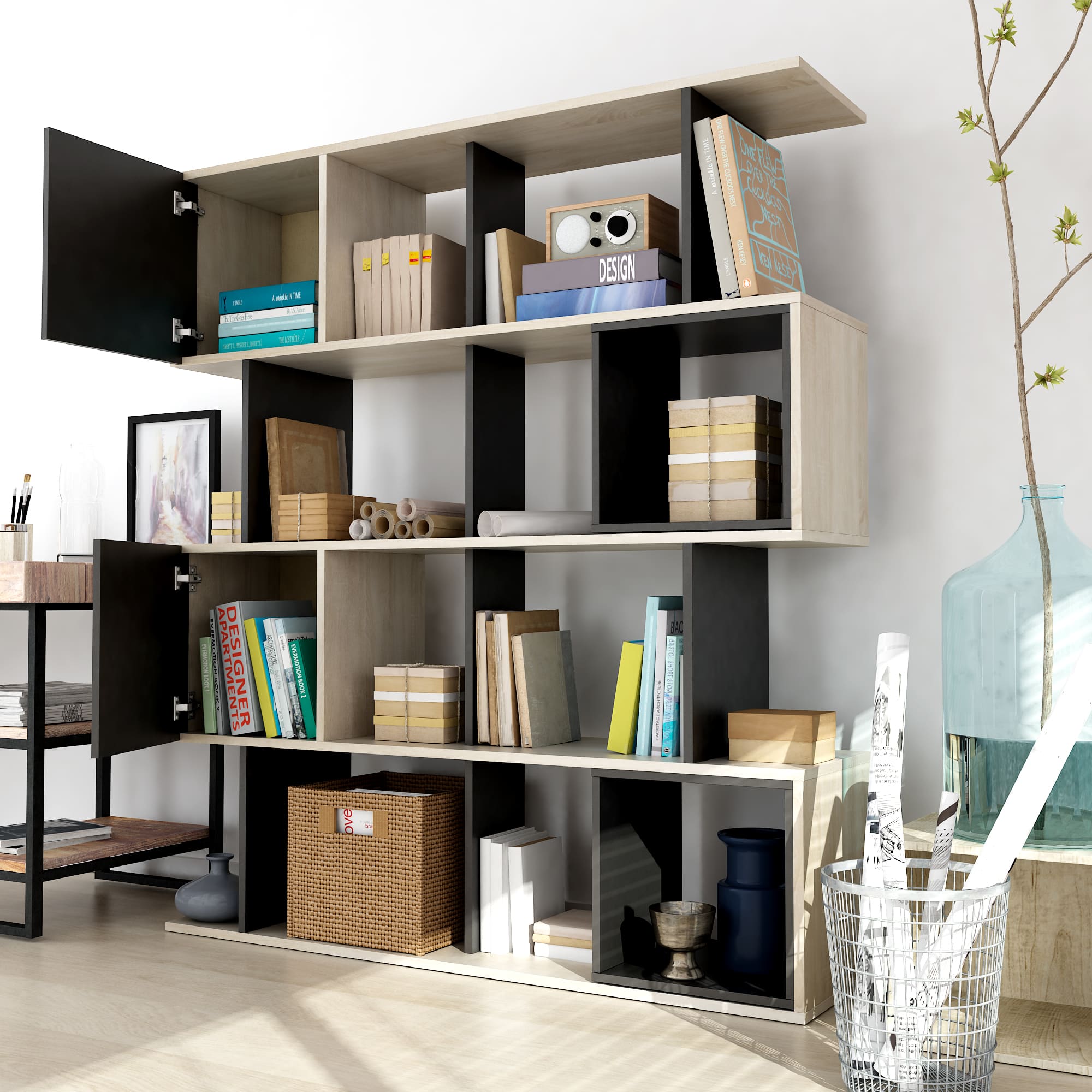 ALLIANCE GEOMETRIC BOOKCASE - Clinch River Fishing USA