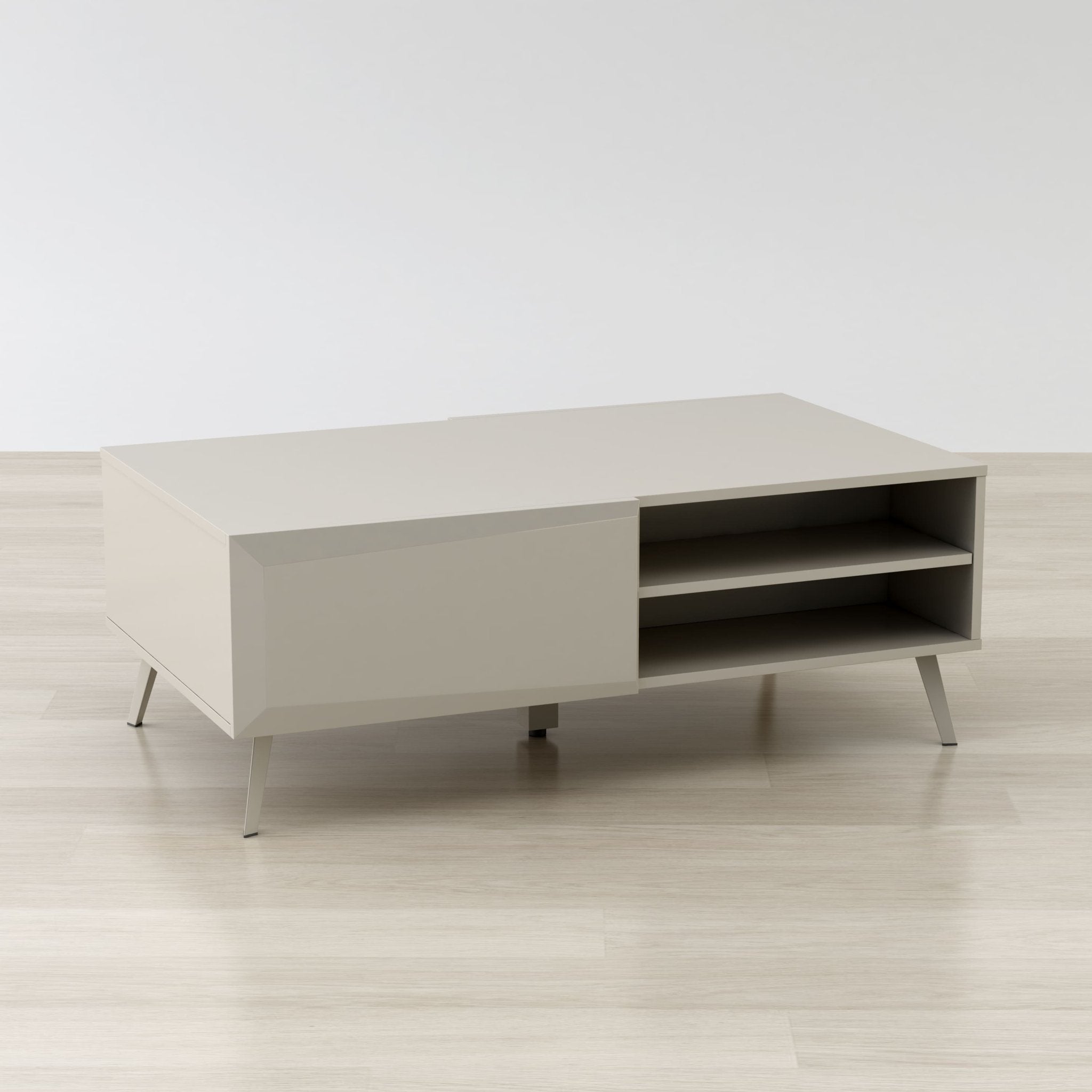 ALTUS 43″ COFFEE TABLE GLOSS GREY - Clinch River Fishing USA