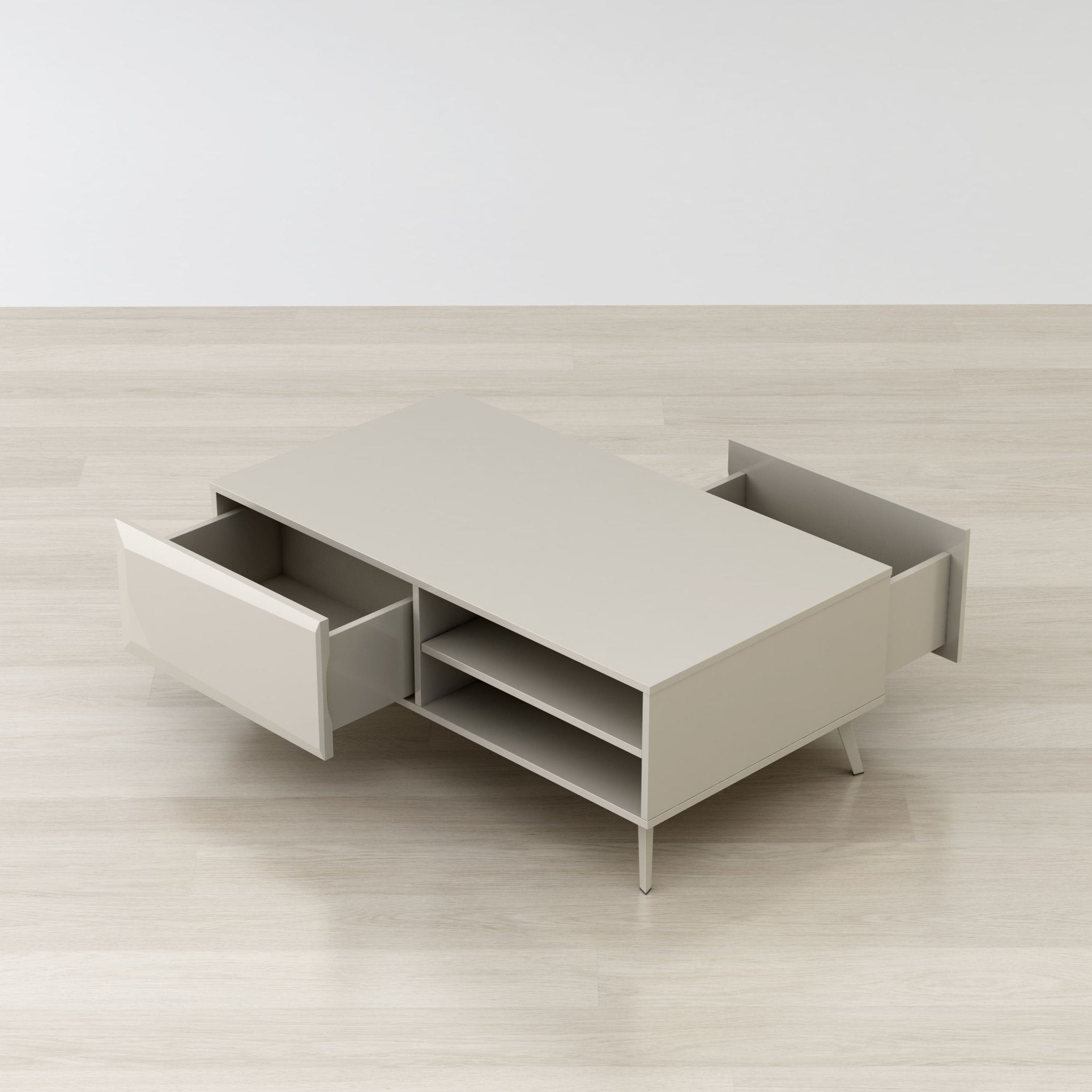 ALTUS 43″ COFFEE TABLE GLOSS GREY - Clinch River Fishing USA