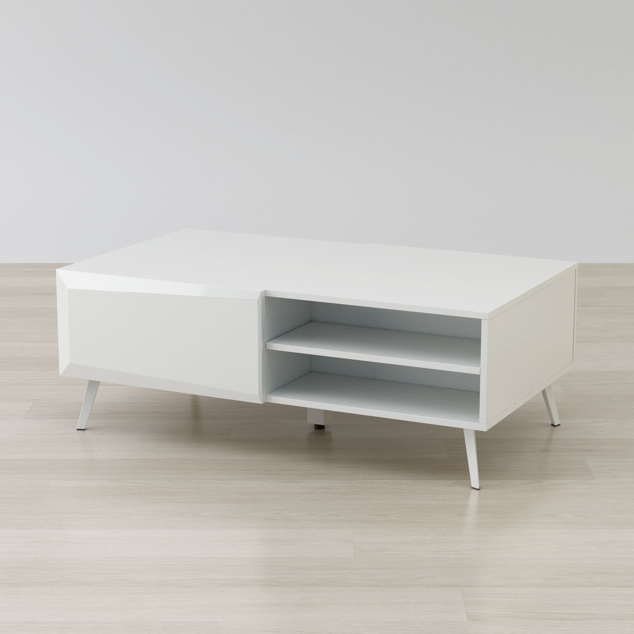 ALTUS 43″ COFFEE TABLE GLOSS WHITE - Clinch River Fishing USA