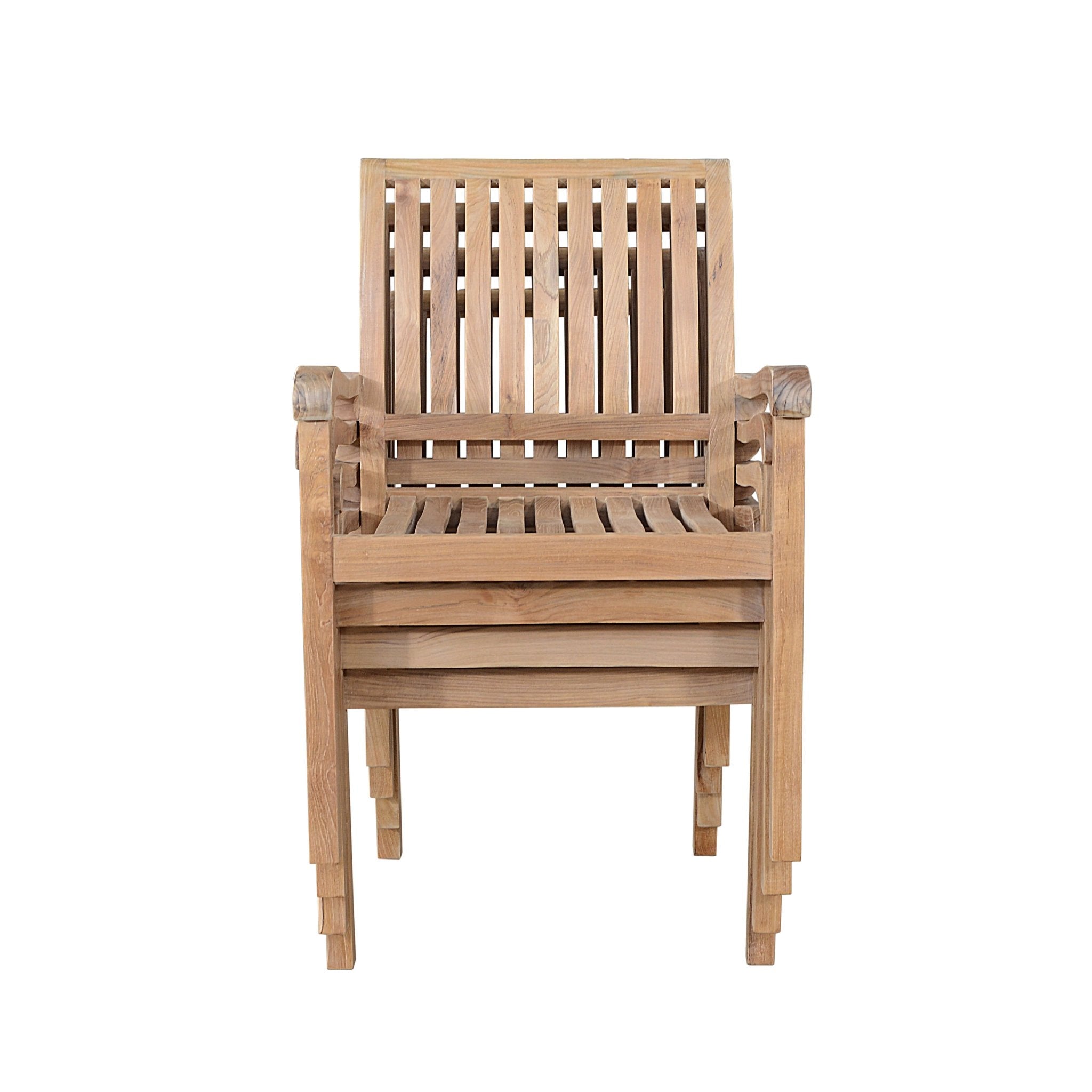 ASPEN STACKING ARMCHAIR (4 PCS) - Clinch River Fishing USA