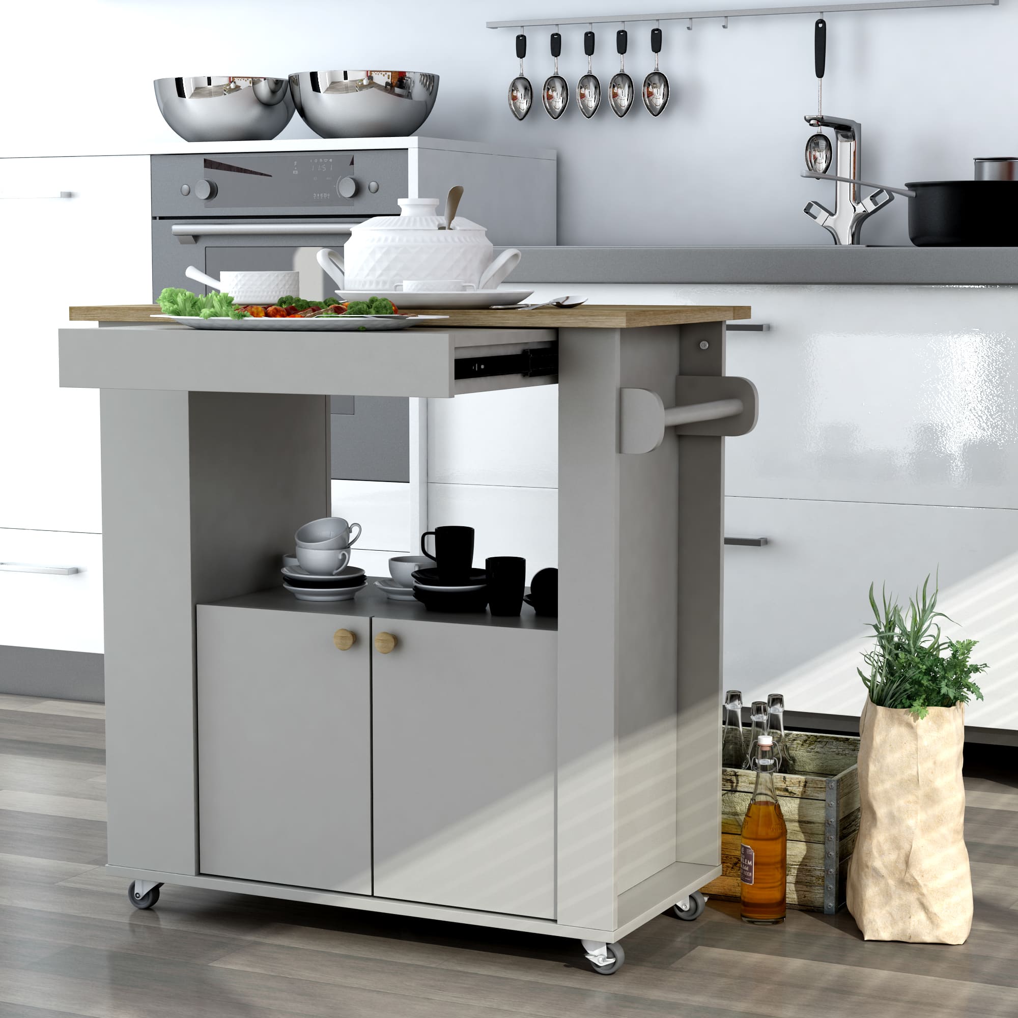 ASTOR 35" KITCHEN CART - Clinch River Fishing USA