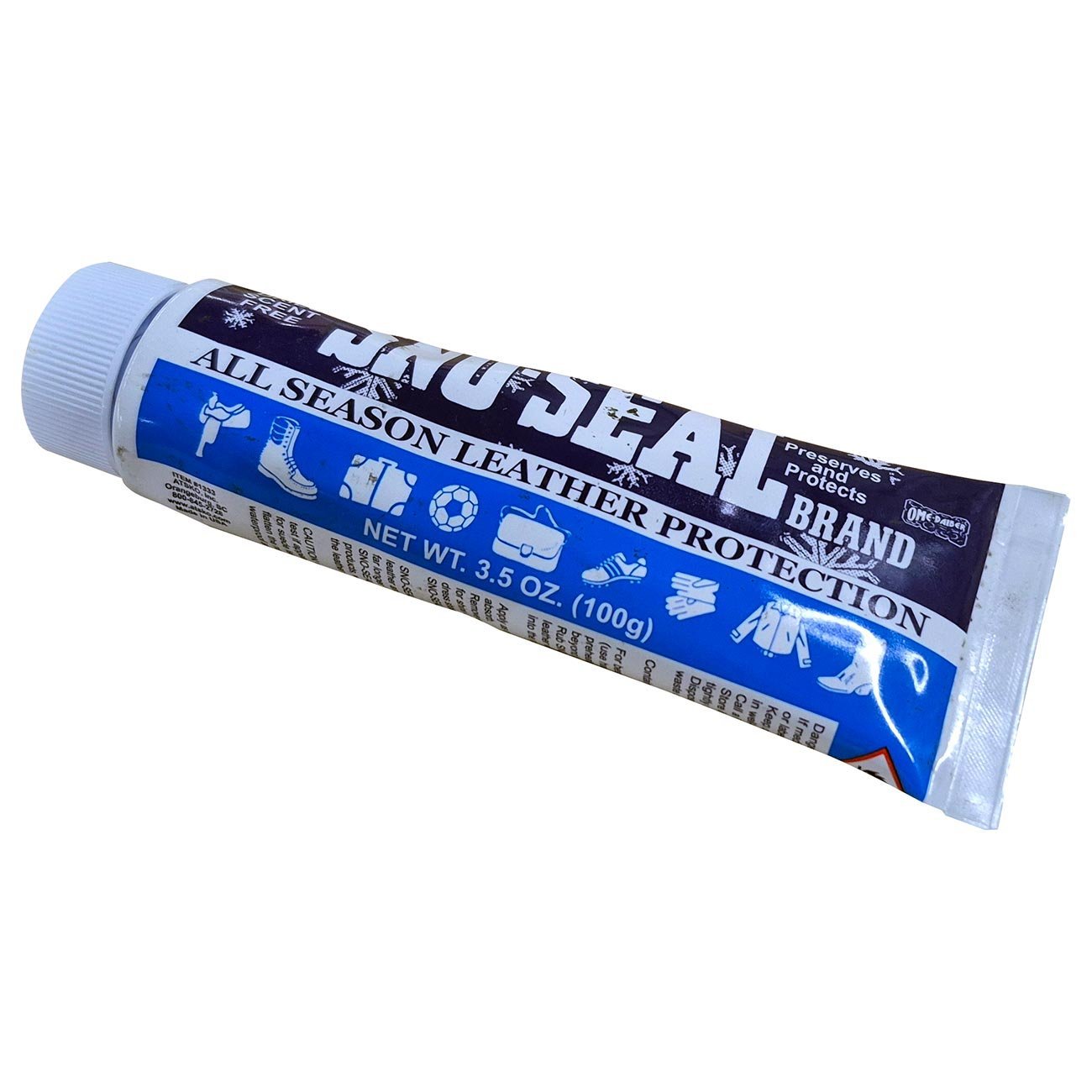 Atsko Sno-Seal Original Beeswax Waterproofing Seasonal Leather Protection (3.5 oz Tube) in carton - Clinch River Fishing USA