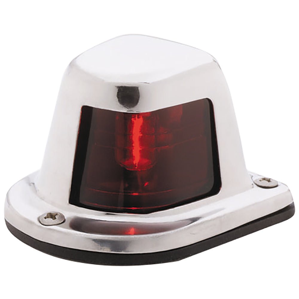Attwood 1 - Mile Deck Mount, Red Sidelight - 12V - Stainless Steel Housing - Clinch River Fishing USA