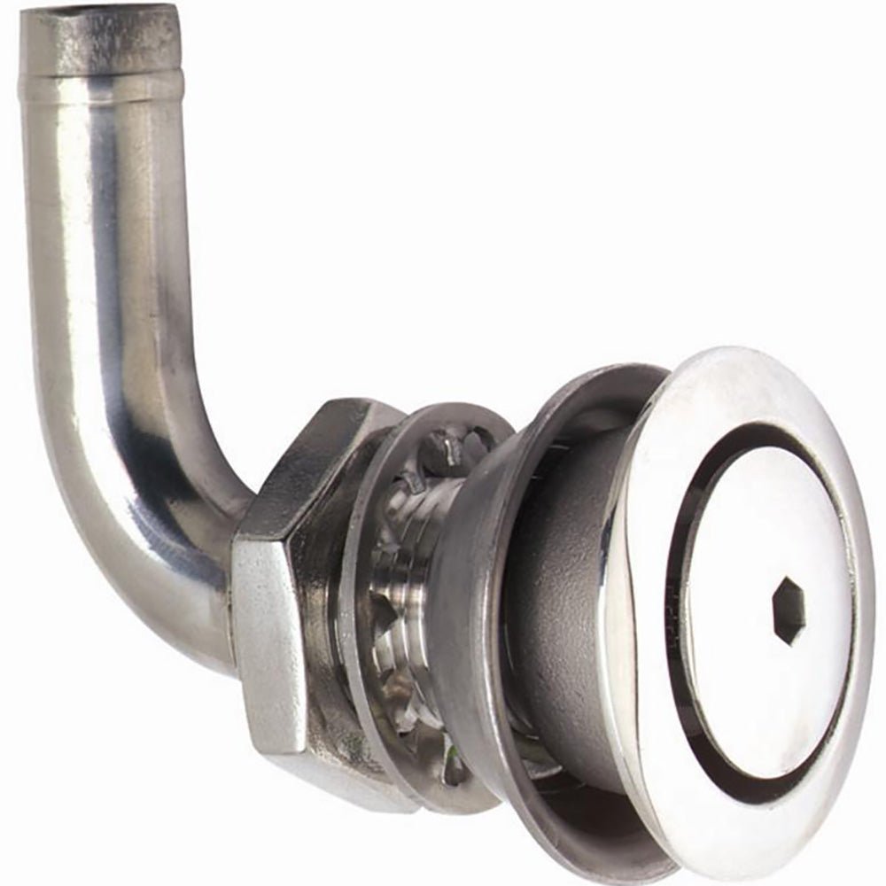 Attwood 316 Stainless Steel Alloy Flush Mount Fuel Vent - 90° Vent - Clinch River Fishing USA