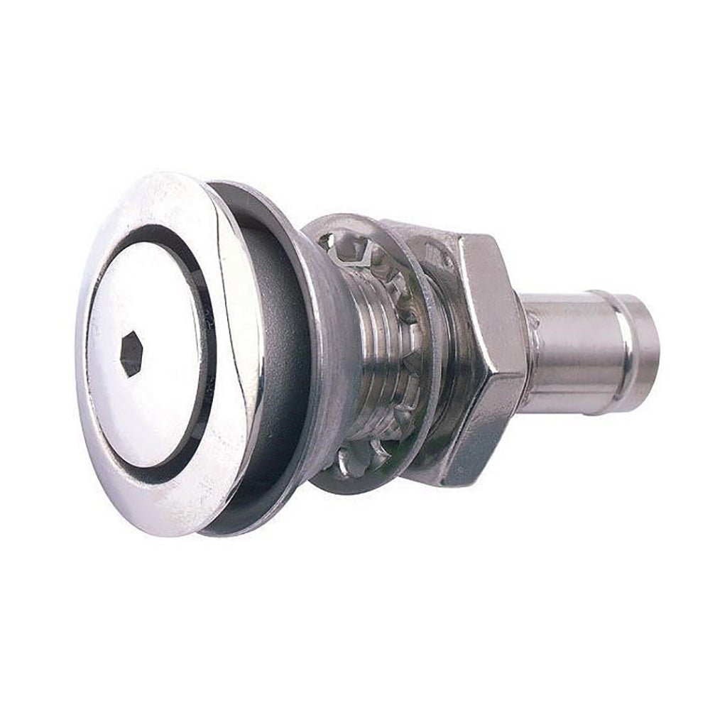Attwood 316 Stainless Steel Alloy Flush Mount Fuel Vent - Straight Vent - Clinch River Fishing USA