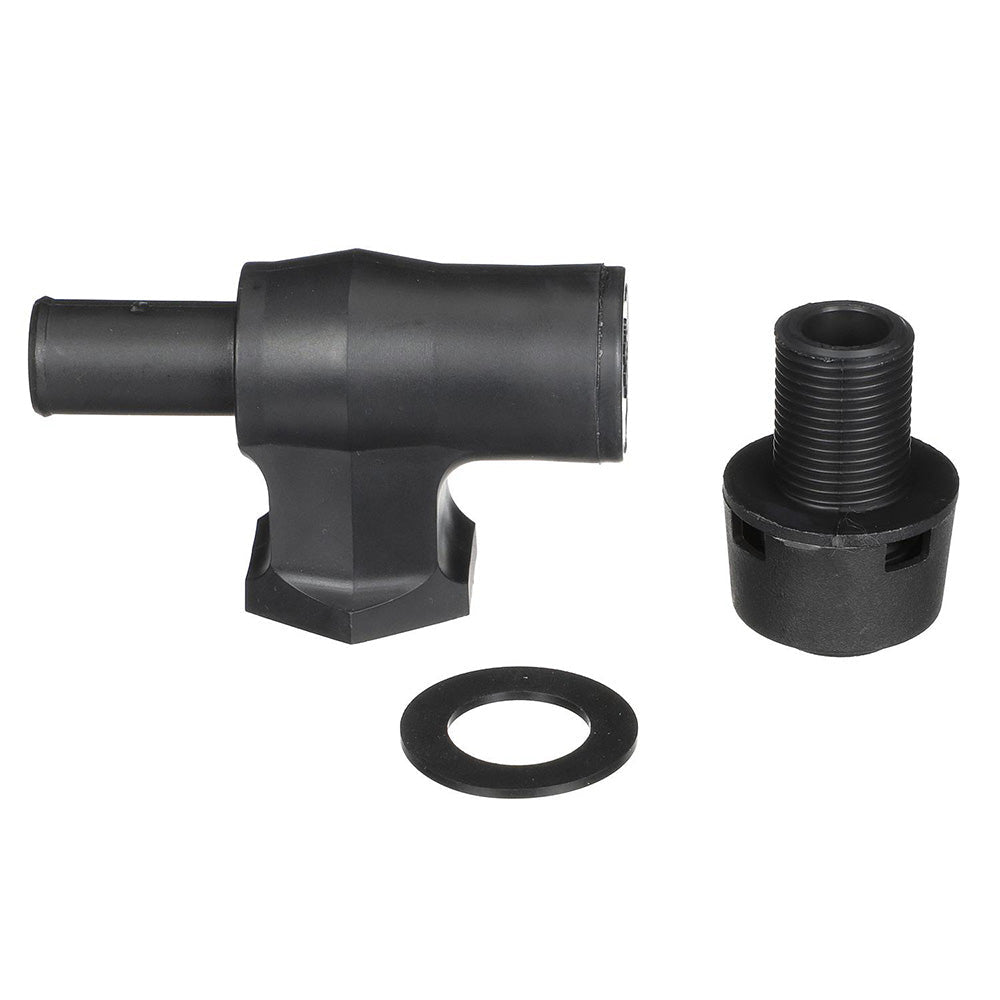 Attwood 90° P-Trap Fuel Tank Vent - Black w/Black Vent Head - Clinch River Fishing USA
