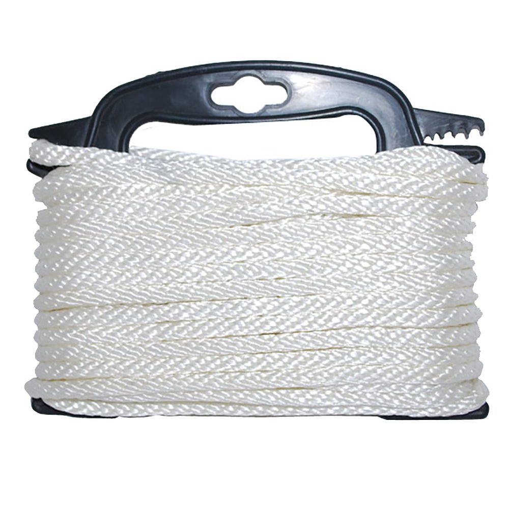 Attwood Braided Nylon Rope - 3/16" x 100' - White - Clinch River Fishing USA