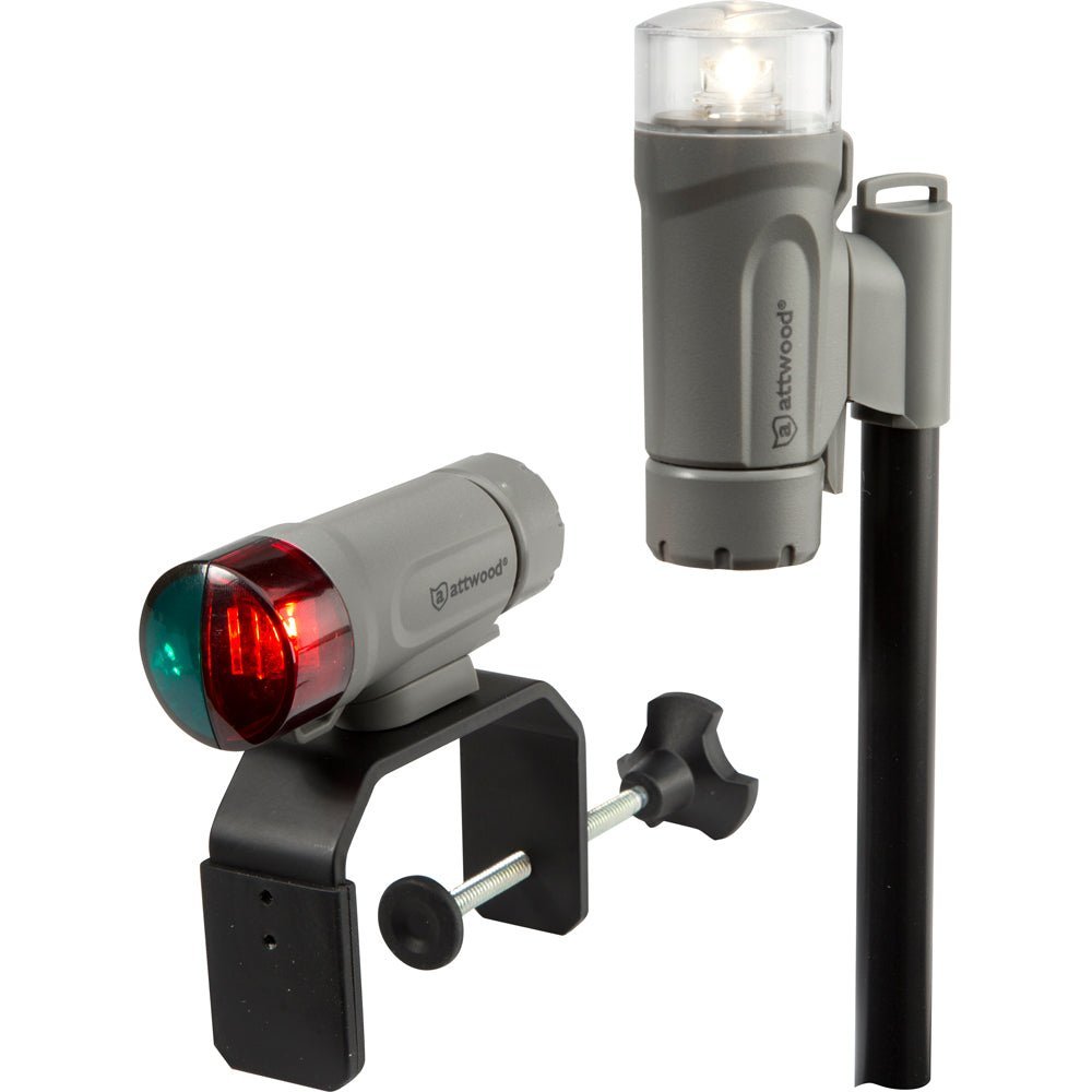 Attwood Clamp-On Portable LED Light Kit - Marine Gray - Clinch River Fishing USA