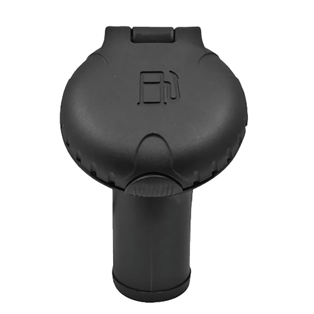 Attwood Deck Fill f/Carbon Canister System - Angled Body & Scalloped Black Plastic Cap - Clinch River Fishing USA