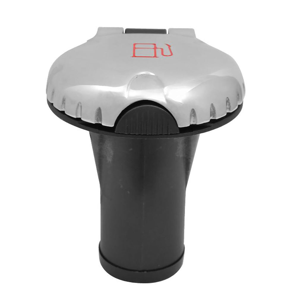 Attwood Deck Fill f/Carbon Canister System - Straight Body & Scalloped Stainless Steel Cap - Clinch River Fishing USA