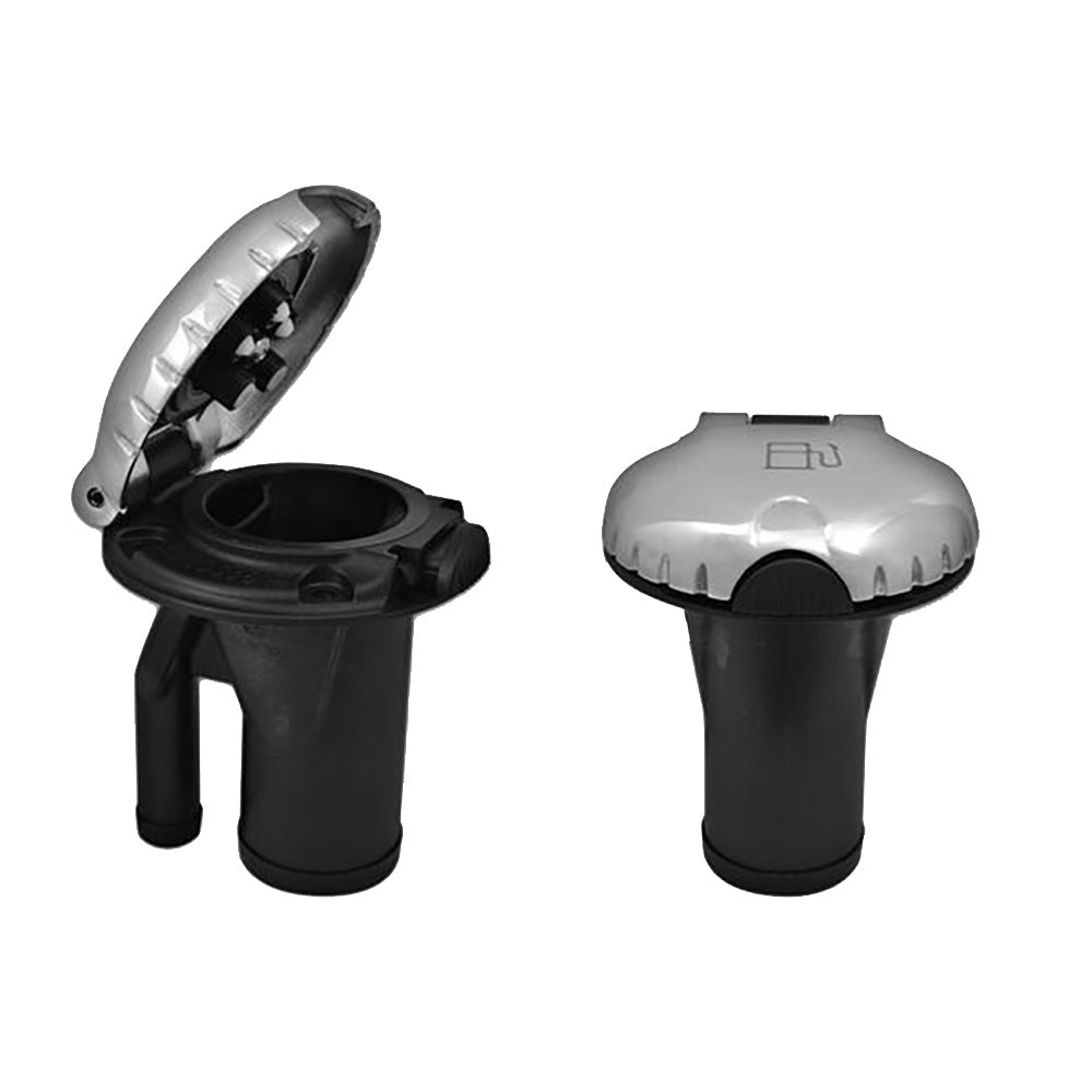 Attwood Deck Fill f/Pressure Relief Systems - Straight Body & Scalloped Stainless Steel Cap - Clinch River Fishing USA