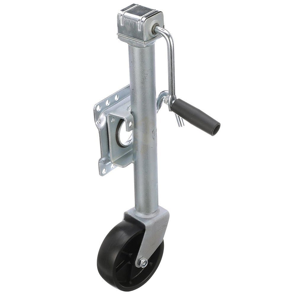 Attwood Fold-Up Trailer Jack - 1000 lb Capacity - Single Wheel - Clinch River Fishing USA
