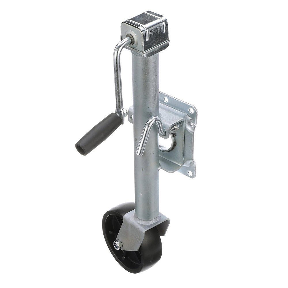 Attwood Fold-Up Trailer Jack - 1000 lb Capacity - Single Wheel - Clinch River Fishing USA