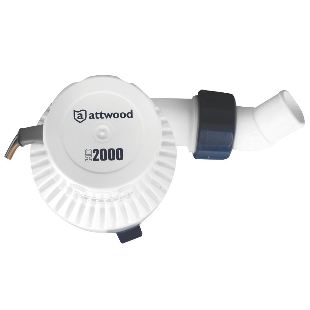 Attwood Heavy-Duty Bilge Pump 2000 Series - 12V - 2000 GPH - Clinch River Fishing USA